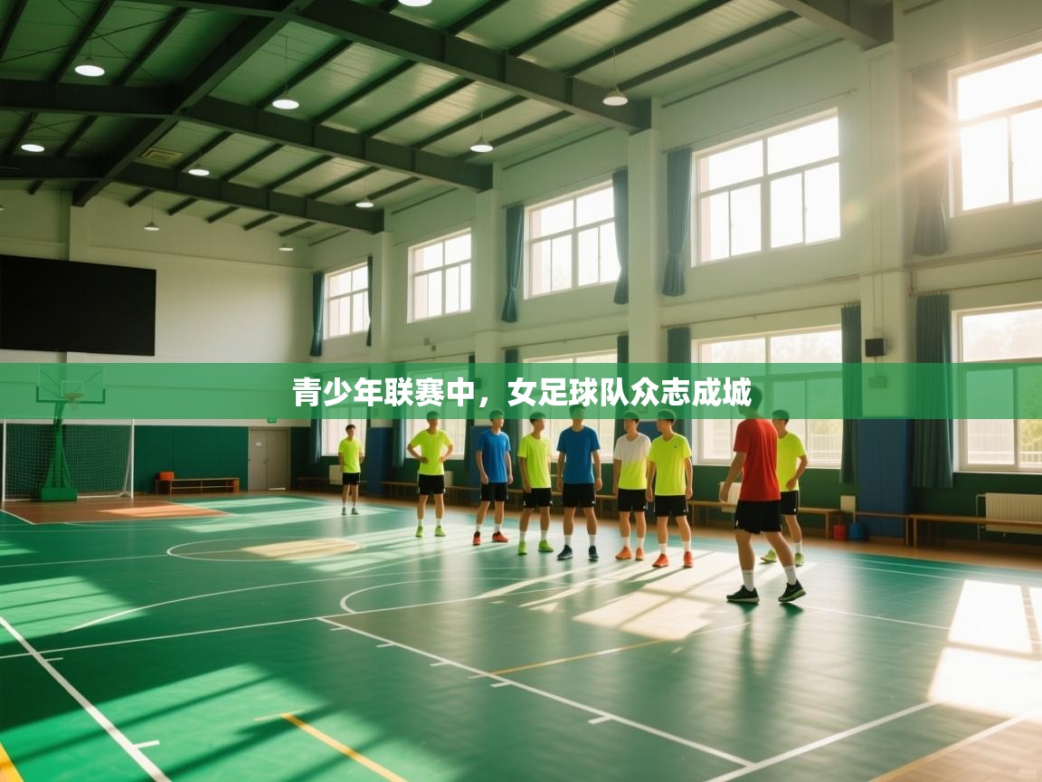 青少年联赛中，女足球队众志成城